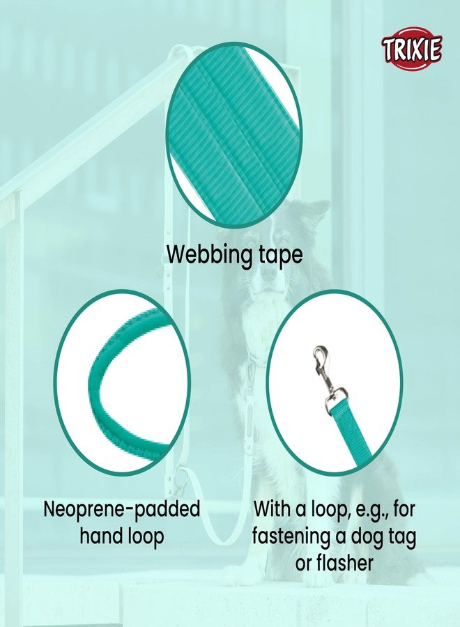 تريكسي، مقود قصير فاخر للكلاب مع حلقة يد مبطنة، يناسب: M-XL، 20 كجم أو أكثر (بودل، بولدوغ، لابرادور، هاسكي) الكلاب، 37 سم/25 مم (ML، أوشن) - Image 4